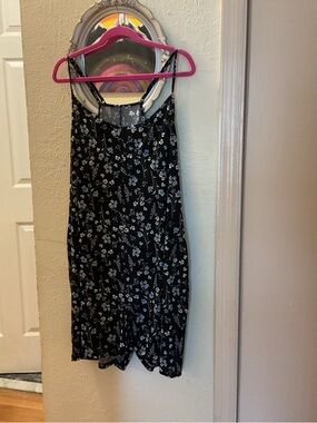 Black Floral Romper